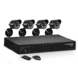 Lorex Edge+ LH324501C4 4-Channel Video Security DVR with Internet, 3G Mobile Viewing and 4 Security Cameras (Black)