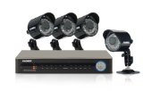 Lorex ECO 4 Channel Security DVR with 4 Indoor/Outdoor Security Cameras
